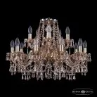 Люстра хрустальная Bohemia 1403/10+5/240 G M721