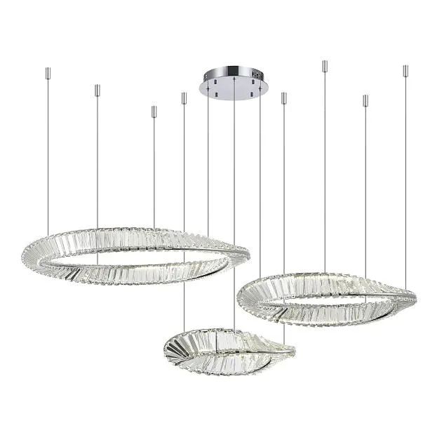 Светильник подвесной e Хром/Прозрачный LED 1*97W 4000K ST-Luce SL6204.111.03 RITORTO Светильник подвесной e Хром/Прозрачный LED 1*97W 4000K ST-Luce SL6204.111.03 RITORTO
