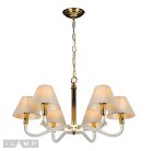 Подвесная люстра iLamp YT2043-8 GD+Coffee Amber