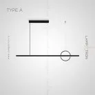 Реечный, рядный светильник HALFRED Тип А. Размер XL Lampatron 6818-18736