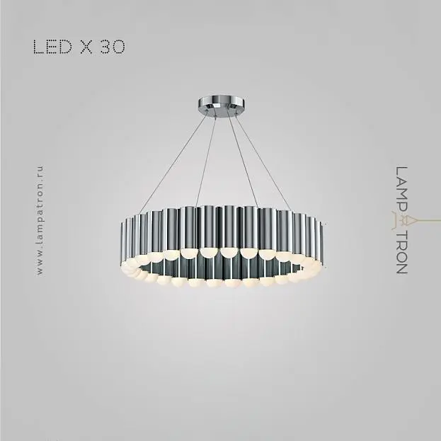 Кольцевые люстры и светильники ERLANDER 30 ламп. Цвет Хром Lampatron 7501-20886 Кольцевые люстры и светильники ERLANDER 30 ламп. Цвет Хром Lampatron 7501-20886