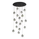 Подвесной светильник ST Luce Portici SL1175.403.18 Черный/Серо-зеленый E14 18*40W