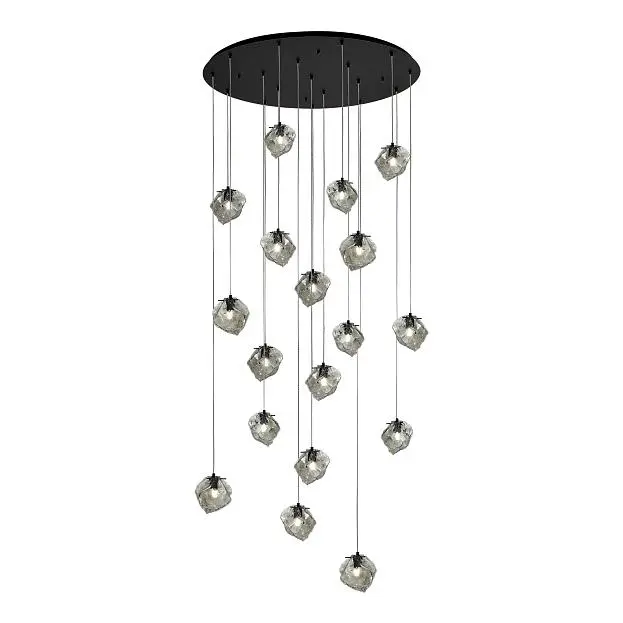 Подвесной светильник ST Luce Portici SL1175.403.18 Черный/Серо-зеленый E14 18*40W Подвесной светильник ST Luce Portici SL1175.403.18 Черный/Серо-зеленый E14 18*40W