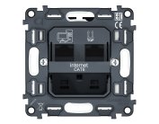Механизм компьютерной двойной розетки RJ-45 (8P8C) CAT6 1000 Base-T с автоматической защитной шторкой QUANT Volt VM189