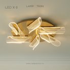 Потолочная люстра DELINA 6 ламп. Трехцветный свет Lampatron 5731-14993