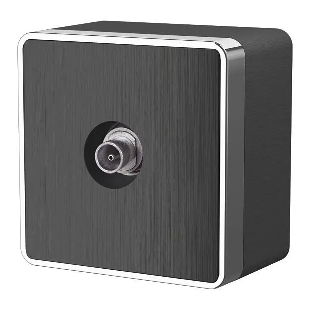 ТВ-розетка оконечная Werkel W5083004 Gallant (графит рифленый) a051343 ТВ-розетка оконечная Werkel W5083004 Gallant (графит рифленый) a051343