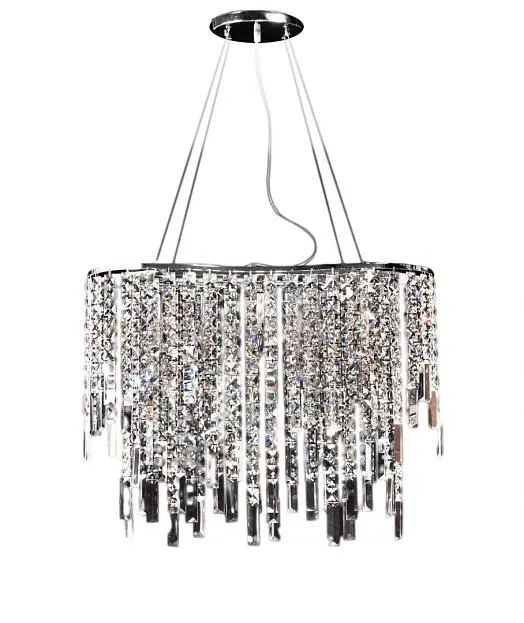 Хрустальная подвесная люстра Lumina Deco LDP 2159-600 CHR Zucchero Хрустальная подвесная люстра Lumina Deco LDP 2159-600 CHR Zucchero