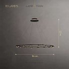 Кольцевые люстры и светильники TORRES RING 16 ламп Lampatron 8273-22549