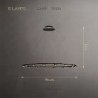 Кольцевые люстры и светильники TORRES RING 16 ламп Lampatron 8273-22549