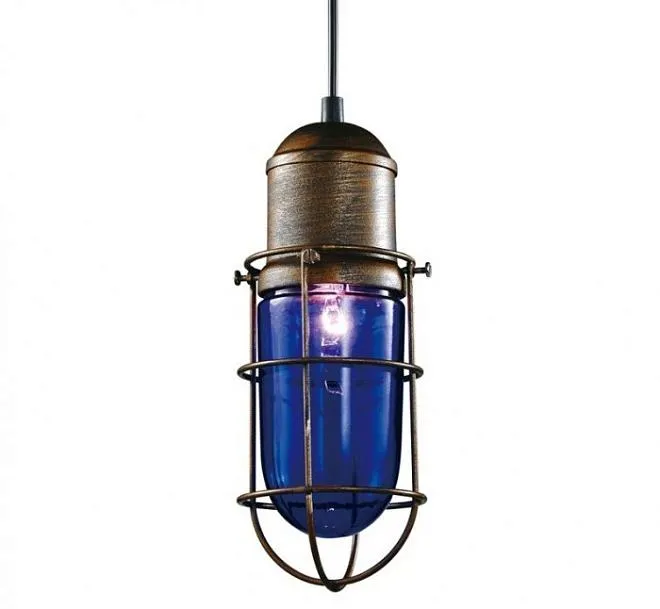 Подвесной светильник Lucretia Industrial Bullet Vintage Pendant ImperiumLoft 73675-22 40.188.WD.BR.T1B