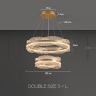 Кольцевые люстры и светильники ERLAN Два кольца. Double S+L Lampatron 8830-24865
