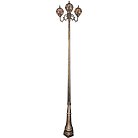 Светильник садово-парковый 3*100W 230V E27 черное золото (столб) Feron 48224 PL3810