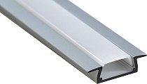Профиль алюминиевый встраиваемый Feron 10265 серебро, CAB251