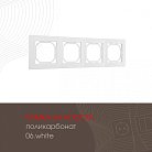Рамка из поликарбоната на 4 поста Arte Milano 503.06-4.white am