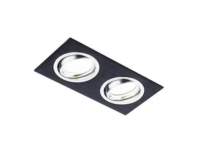 Встраиваемый точечный светильник Ambrella light A601/2 BK Organic Spot Встраиваемый точечный светильник Ambrella light A601/2 BK Organic Spot