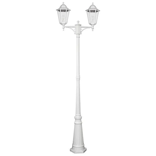 Светильник садово-парковый Feron 11077 6214/PL6214 столб 2*100W E27 230V, белый Светильник садово-парковый Feron 11077 6214/PL6214 столб 2*100W E27 230V, белый