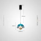 Подвесной светильник HENNEKE BRIGHT Цвет синий градиент Lampatron 8754-24624