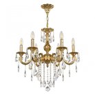 Люстра с хрустальными подвесками Bohemia Ivele Crystal AL79101/6/175 B G