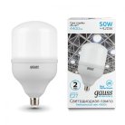 Лампа Gauss 63225 E27 50W 4000K матовая