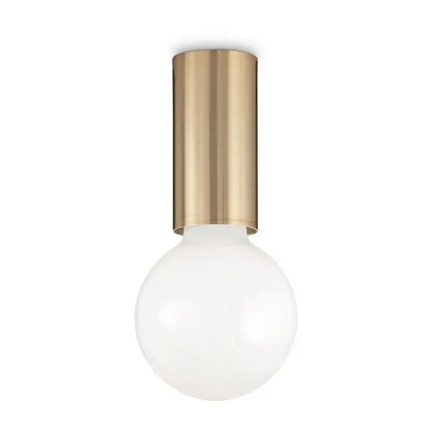Потолочный светильник Ideal Lux Petit PL1 Ottone Satinato 233031 Потолочный светильник Ideal Lux Petit PL1 Ottone Satinato 233031