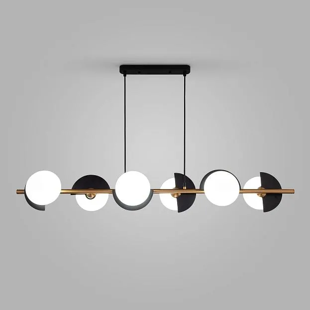 Подвесной светильник Eurosvet 70149/6 черный/латунь a064821 Moity