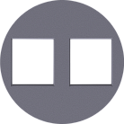 Накладка 2-я для розеток RJ45,TV,SAT, матовый серый, Donel DO86940 D16