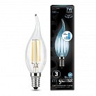 Лампа Gauss 104801207-S E14 7W 4100K прозрачная