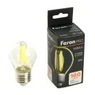Лампа светодиодная Шарик E27 1280LM 8W 175-265V 2700K Feron. 51253 LB-1708