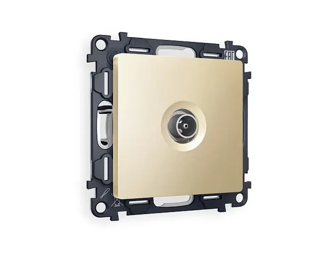 Комплект механизма TV розетки оконечной Ambrella Volt MA613010 QUANT Комплект механизма TV розетки оконечной Ambrella Volt MA613010 QUANT