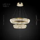 Кольцевые люстры и светильники GERTRUDA LUX Два кольца. 40 + 60 см Lampatron gertruda-lux-2-s 6283-16908
