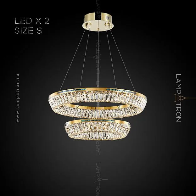 Кольцевые люстры и светильники GERTRUDA LUX Два кольца. 40 + 60 см Lampatron gertruda-lux-2-s 6283-16908 Кольцевые люстры и светильники GERTRUDA LUX Два кольца. 40 + 60 см Lampatron gertruda-lux-2-s 6283-16908