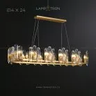 Реечный, рядный светильник WALLACE LONG 24 лампы Lampatron 5969-15842