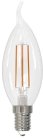 Лампочка светодиодная филаментная Volpe LED-CW35-6W/3000K/E14/CL/SLF LED-CW35-SLF
