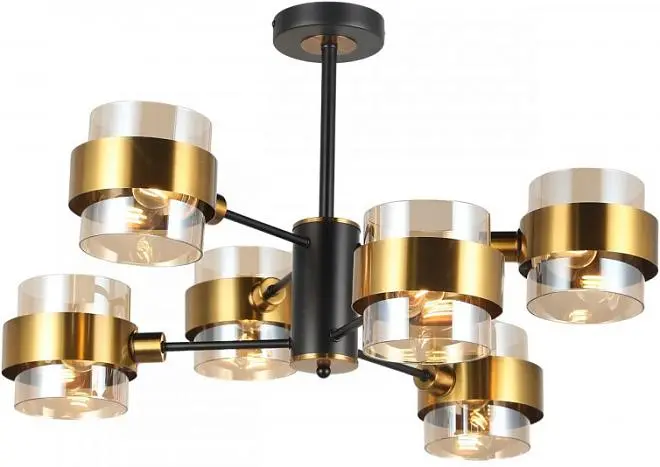 Потолочная люстра Imex MD.51891-6-S-BK+GBR Потолочная люстра Imex MD.51891-6-S-BK+GBR