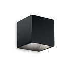 Уличный настенный светильник Ideal Lux 269320 RUBIK AP1 D10 NERO 3000K