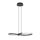 Светодиодный подвес 21W(LED), алюминий, сталь, черный, пластик, белый, 3000K, 2500lm Eglo 901267 SERPINS