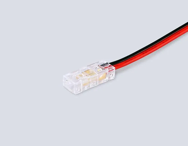 Соединитель гибкий односторонний COB 12/24V для лент 5mm (2 конт.) (10шт) Ambrella light GS7373 ILLUMINATION