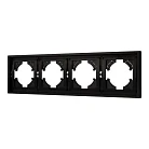 Рамка пластиковая FRM-TENDO-PL-4-BK (Arlight, Черный) 053848