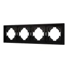 Рамка пластиковая FRM-TENDO-PL-4-BK (Arlight, Черный) 053848