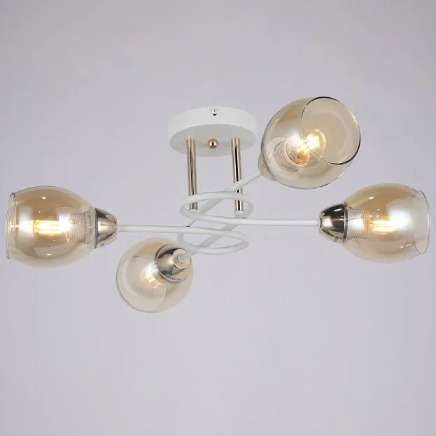 Потолочная люстра ILLUMICO IL8263-4COU-79 WH GD Celeste Потолочная люстра ILLUMICO IL8263-4COU-79 WH GD Celeste