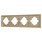 Рамка пластиковая FRM-TENDO-SFPL-4-GD (Матовый песочный) Arlight 054663