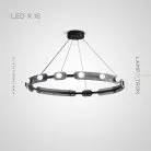 Кольцевые люстры и светильники PRESTON CH 16 ламп Lampatron 7381-20349