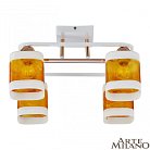 Люстра потолочная с плафонами Arte Milano 322008/4 WH+FG Amalfi