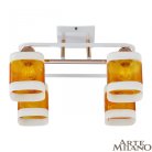 Люстра потолочная с плафонами Arte Milano 322008/4 WH+FG Amalfi