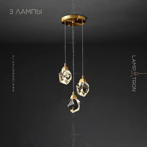 Подвесной светильник CRISTEL ONE 3 подвеса. Lampatron 3223-8019 Подвесной светильник CRISTEL ONE 3 подвеса. Lampatron 3223-8019