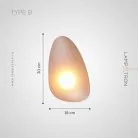 Бра LINDIS WALL Модель B. Цвет янтарь. Lampatron lindis-wall-b-amber 2960-7097