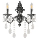 Бра с хрустальными подвесками Bohemia Ivele Crystal AL7801B14/2/175 B NB