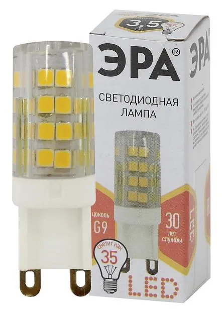 Лампочка светодиодная ЭРА LED JCD-3,5W-CER-827-G9
