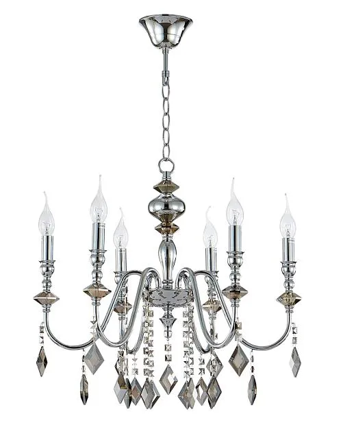 Люстра Crystal Lux MERCEDES SP6 CHROME/SMOKE 0950/306