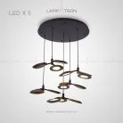 Готовая комбинация светильников ULRICA MORE 5 ламп. Цвет Темное Дерево Lampatron 4238-10593